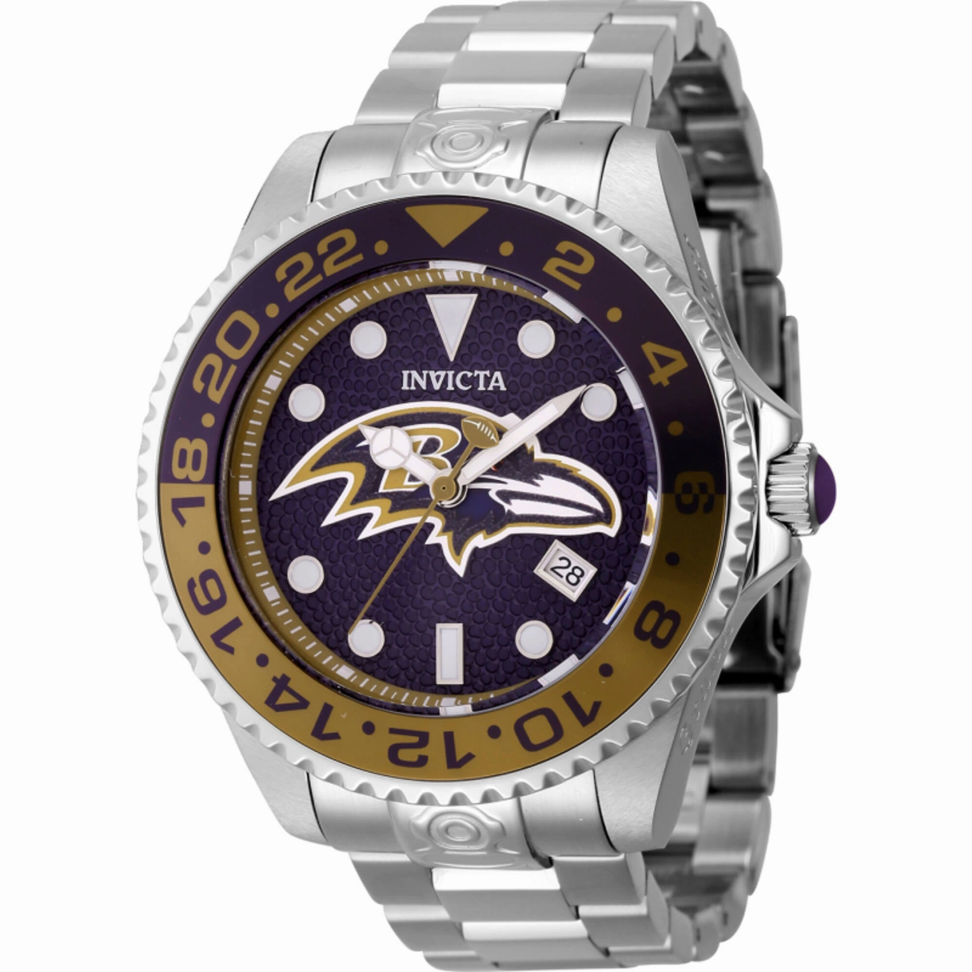 Invicta Men's Watch - NFL Baltimore Ravens Automatic Silver Stainless Steel | 45039