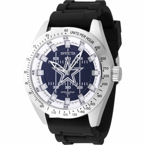 Invicta Men's Watch - NFL Dallas Cowboys White and Blue Dial Silicone Strap | 47857