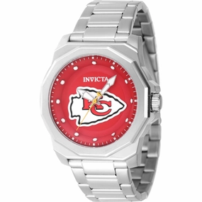 Invicta Men's Watch - NFL Kansas City Chiefs Red Dial Stainless Steel Bracelet | 47928