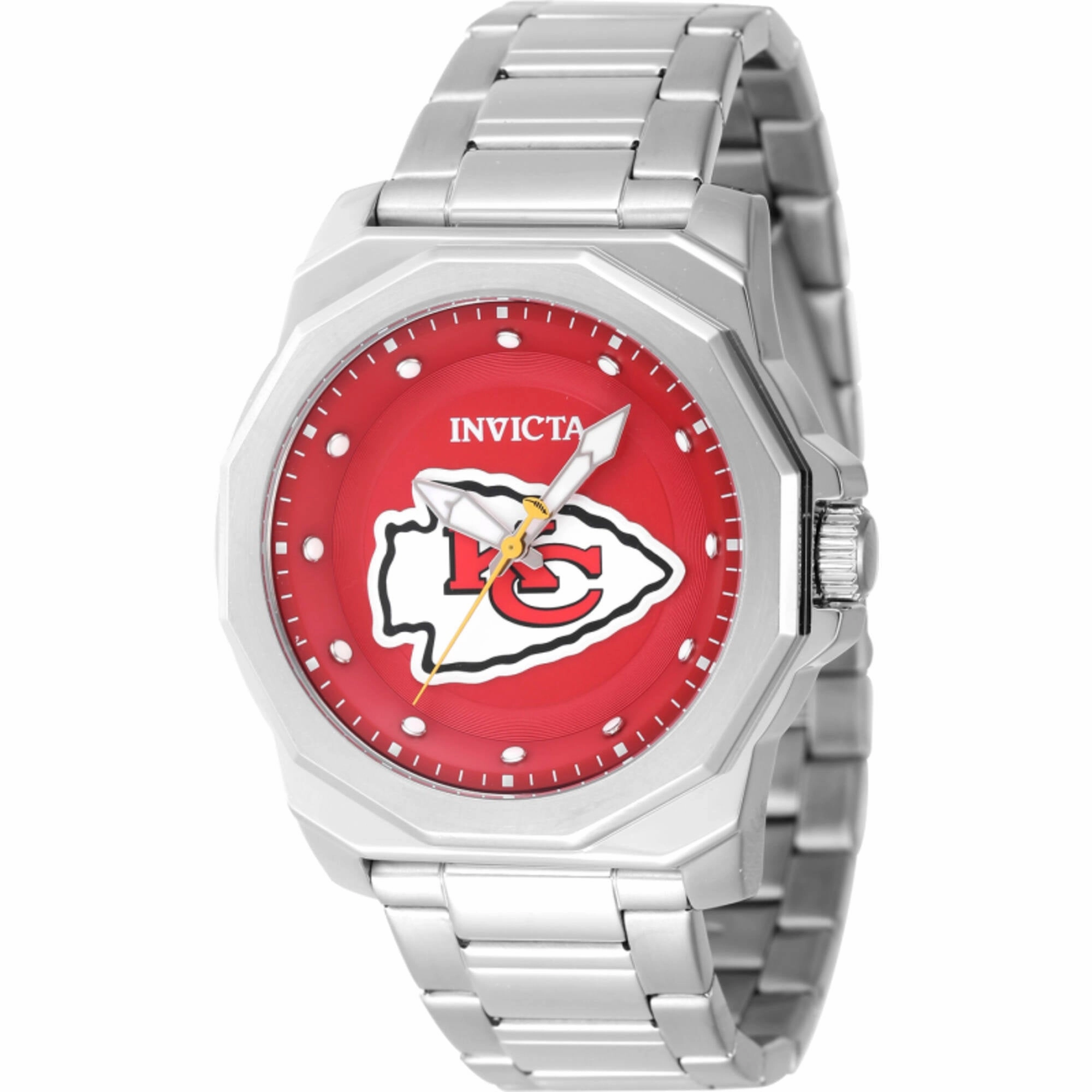 Invicta Men's Watch - NFL Kansas City Chiefs Red Dial Stainless Steel Bracelet | 47928