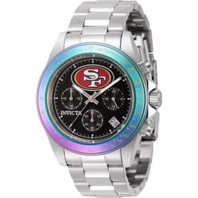 Invicta Men's Watch - NFL San Francisco 49ers Quartz Chrono Black Dial Dive | 44990