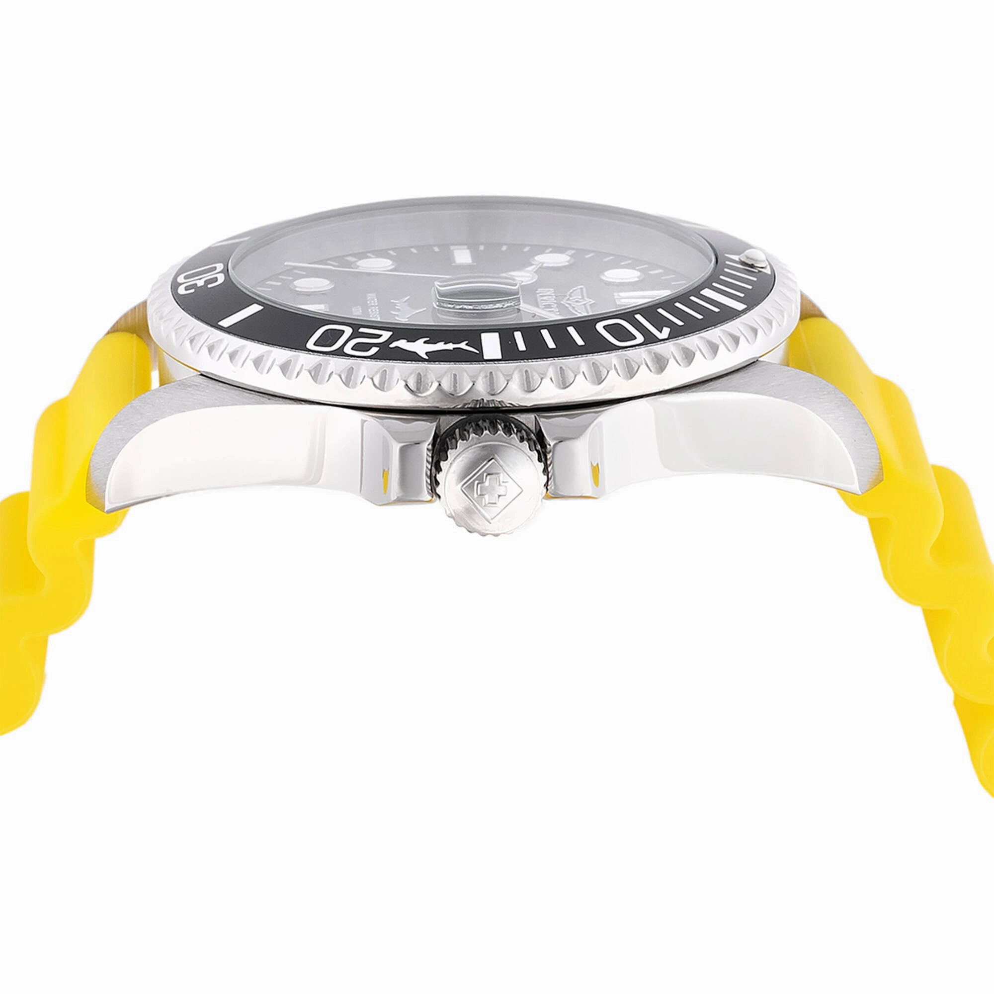 Invicta Men's Watch - Pro Diver Rotating Bezel Charcoal Dial Yellow Strap | 47163