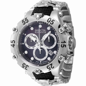 Invicta Men's Watch - Reserve Chronograph Quartz Black, Silver Dial Bracelet | 47157