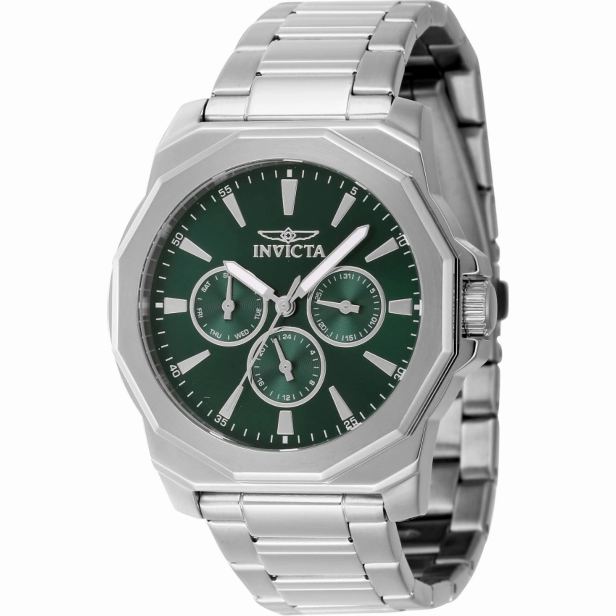 Invicta Men's Watch - Speedway Quartz Green Dial Stainless Steel Bracelet | 46844