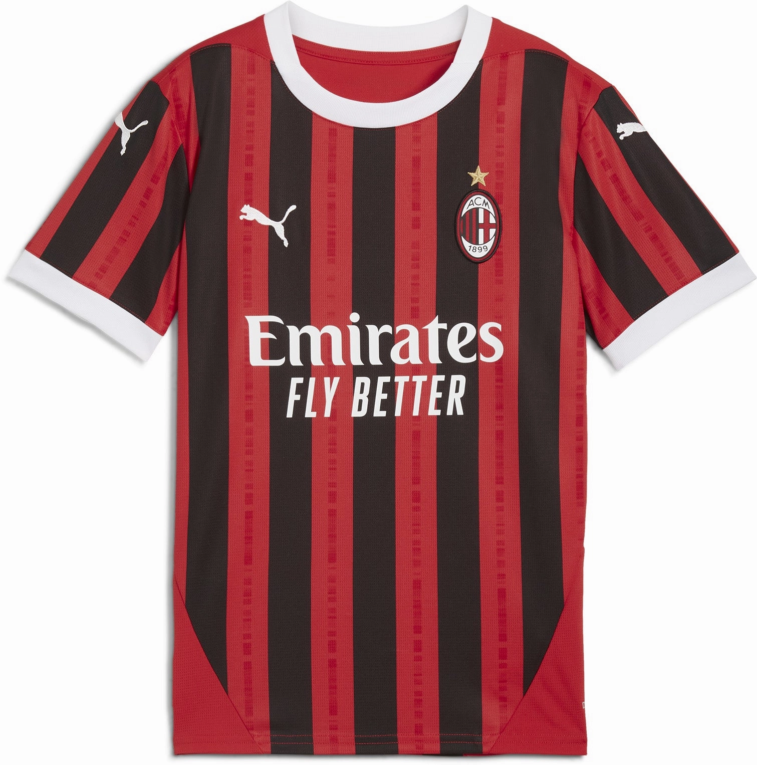 Junior's AC Milan 2024/25 Home Replica Soccer Jersey