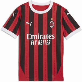 Junior's AC Milan 2024/25 Home Replica Soccer Jersey
