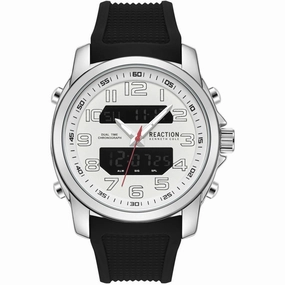 Kenneth Cole Reaction Men's Watch - Ana-Digi Black Silicone Strap | KRWGP2188404