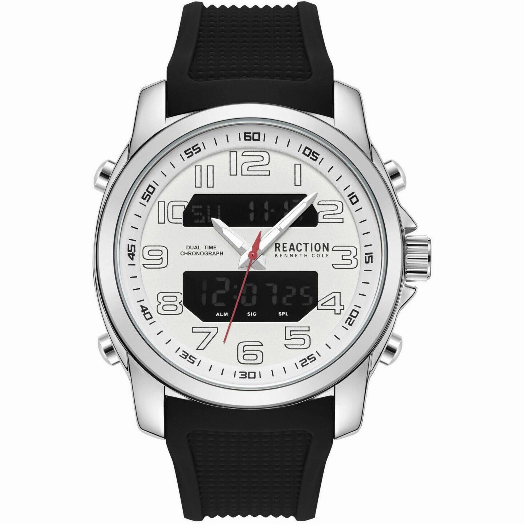 Kenneth Cole Reaction Men's Watch - Ana-Digi Black Silicone Strap | KRWGP2188404