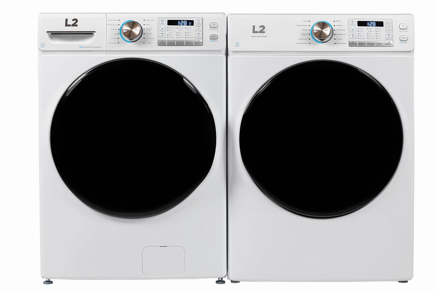 L2 White Electric Dryer with French Display (8.0 Cu. Ft) - LE52N3AWWFR