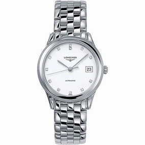 Longines Men's Watch - Flagship Automatic White Dial Silver Bracelet | L47744276
