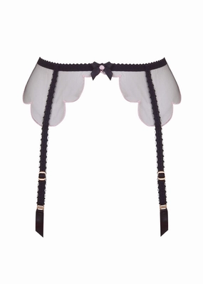 Lorna Suspender (Black/Pink)
