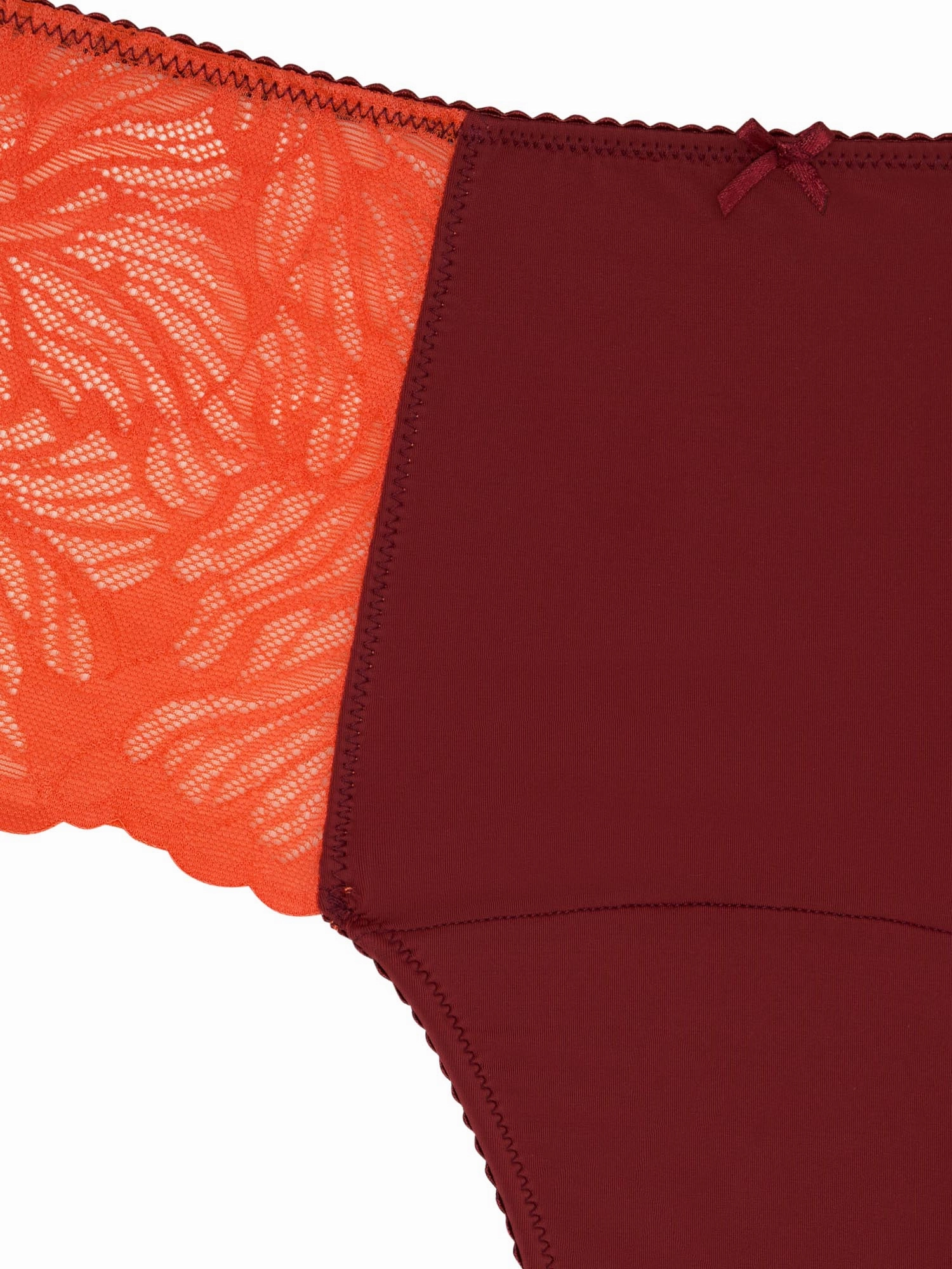 Manon Hi Waist Brief Moderate Bordeaux Red