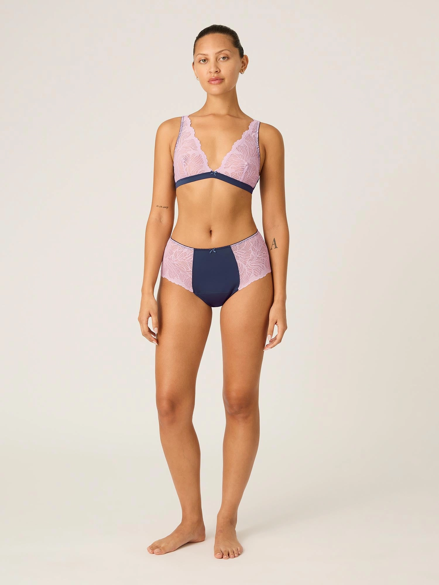 Manon Hi Waist Brief Moderate Riviera Blue