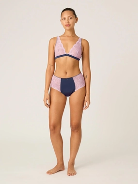 Manon Hi Waist Brief Moderate Riviera Blue