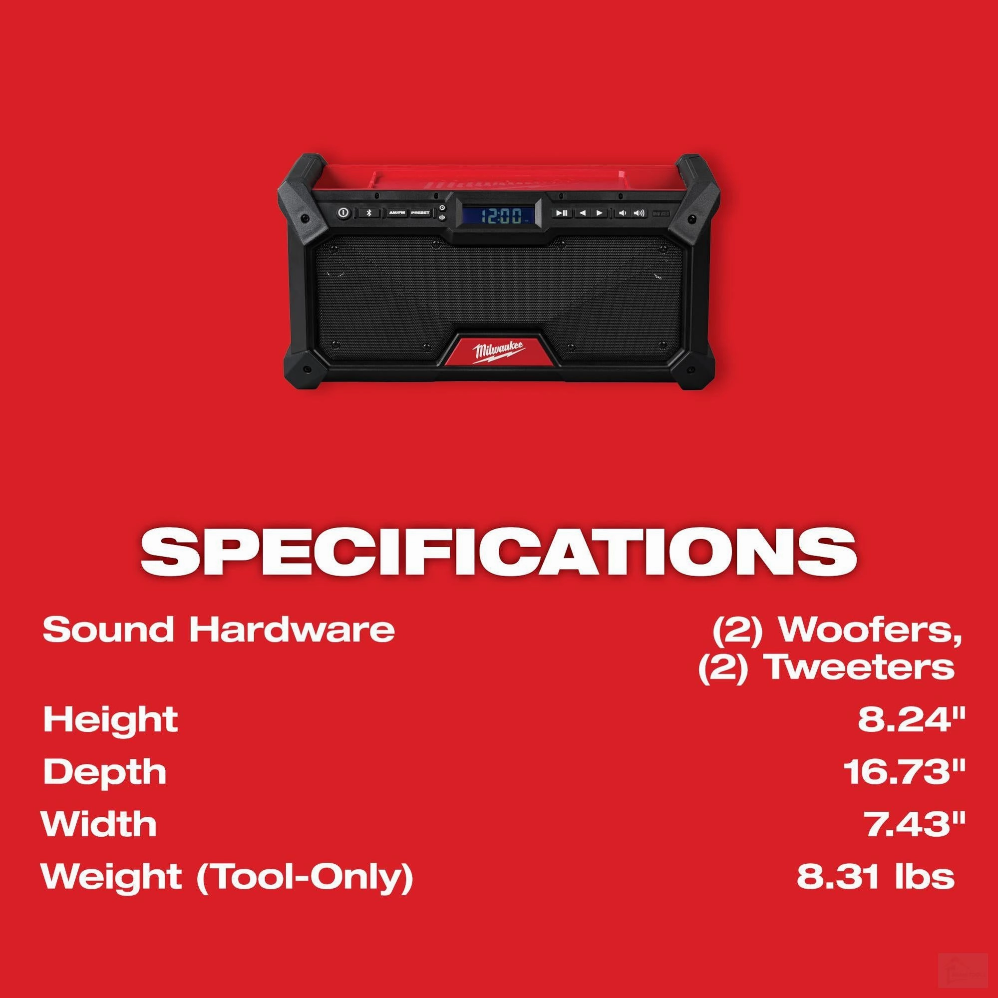 Milwaukee M18 Cordless Jobsite Radio (2952-20)