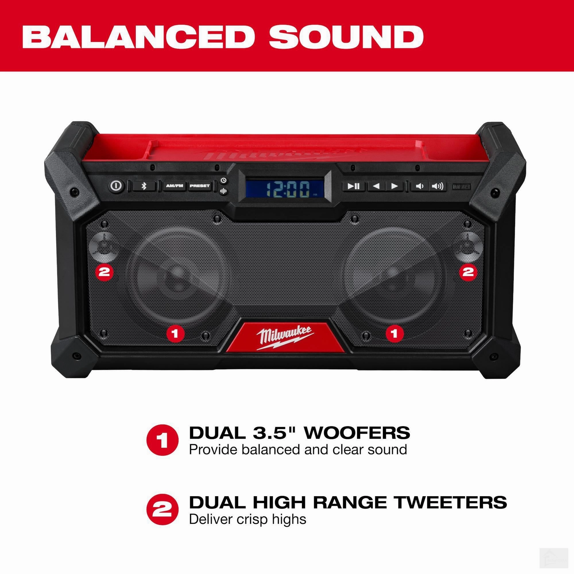 Milwaukee M18 Cordless Jobsite Radio (2952-20)