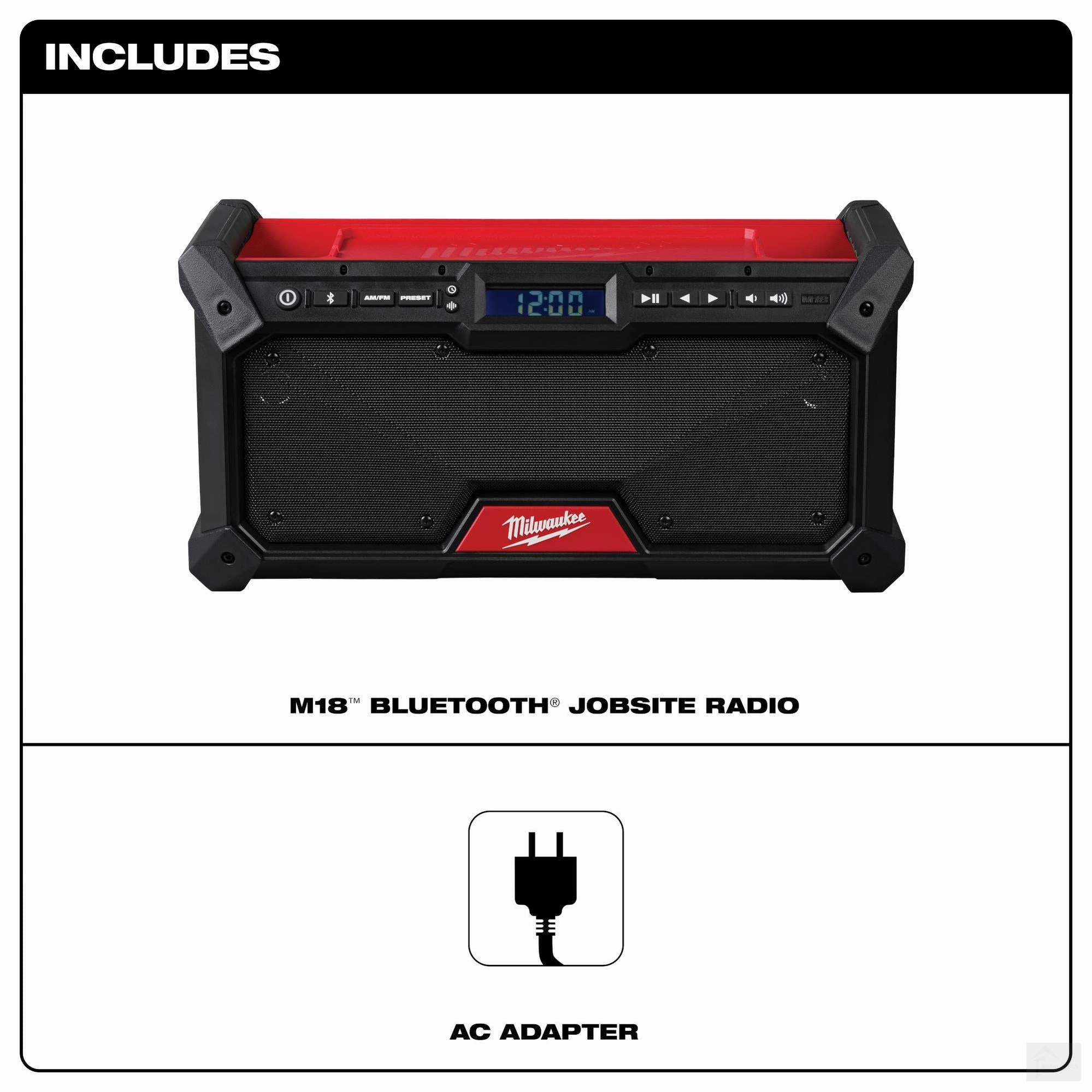 Milwaukee M18 Cordless Jobsite Radio (2952-20)