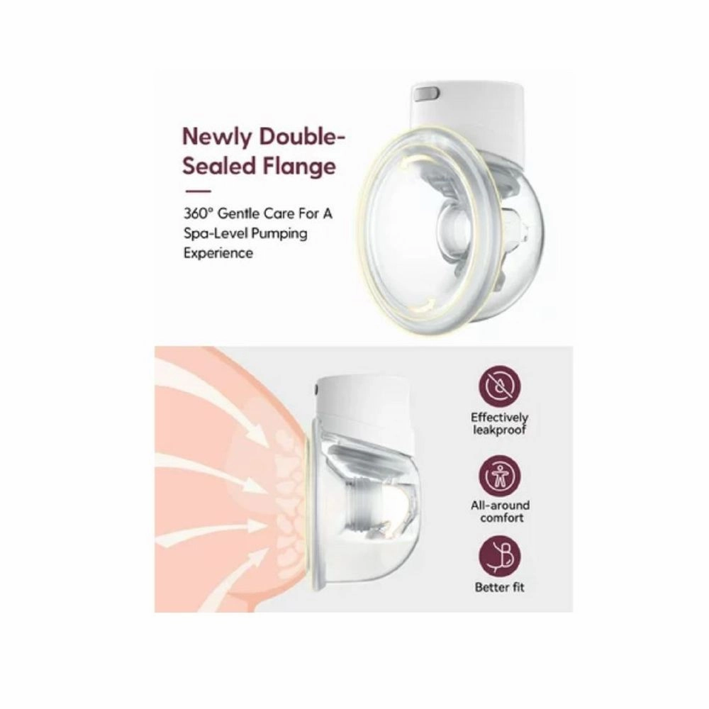 Momcozy S12 Pro 2 Pieces Hands Free Breast Pump, White