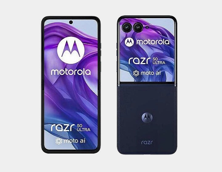 Motorola Razr 50 Ultra Single SIM  eSIM 512GB ROM 12GB RAM GSM Unlocked - Blue