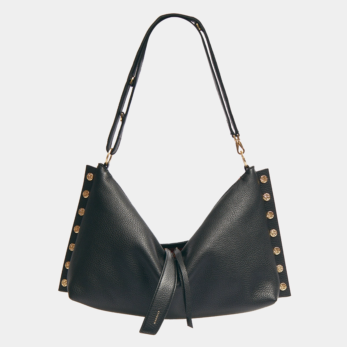 Mr. G | Black/Brushed Gold Hammered Red Zip | Lrg