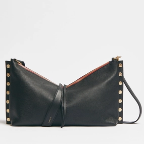 Mr. G | Black/Brushed Gold Hammered Red Zip | Lrg