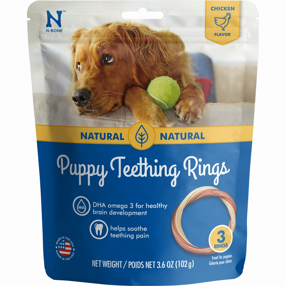 N-Bone Puppy Teething Rings Chicken Flavor Dog Treats