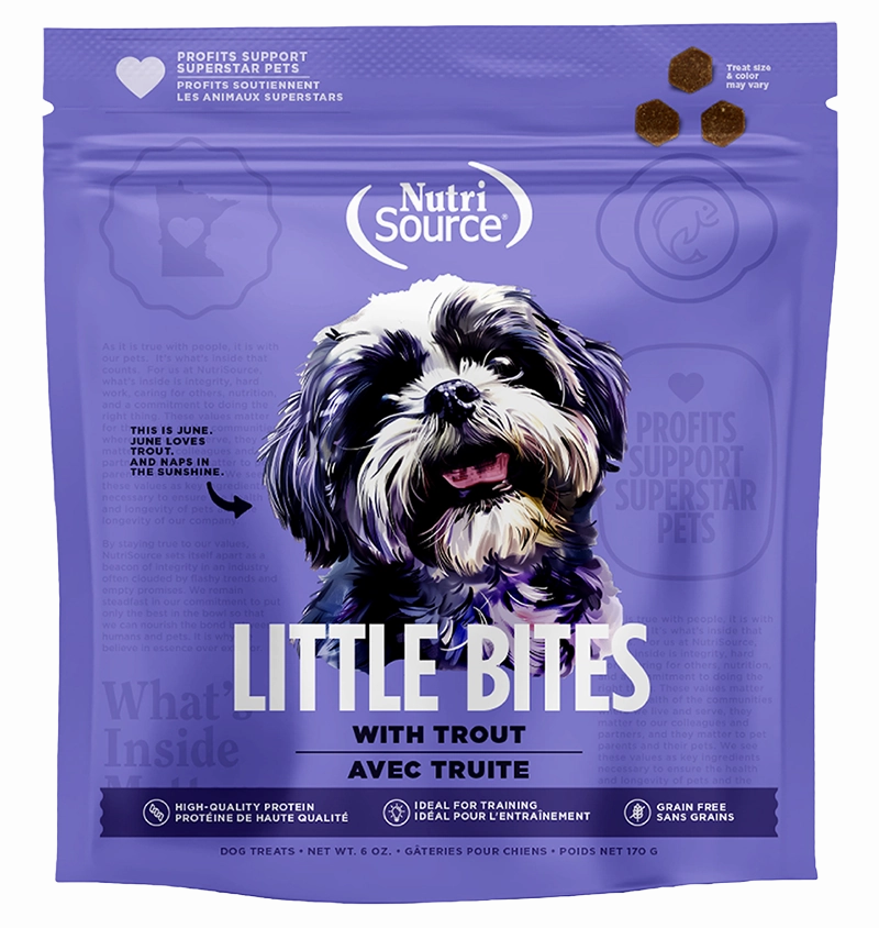 NutriSource Little Bites Grain Free Trout Dog Treats