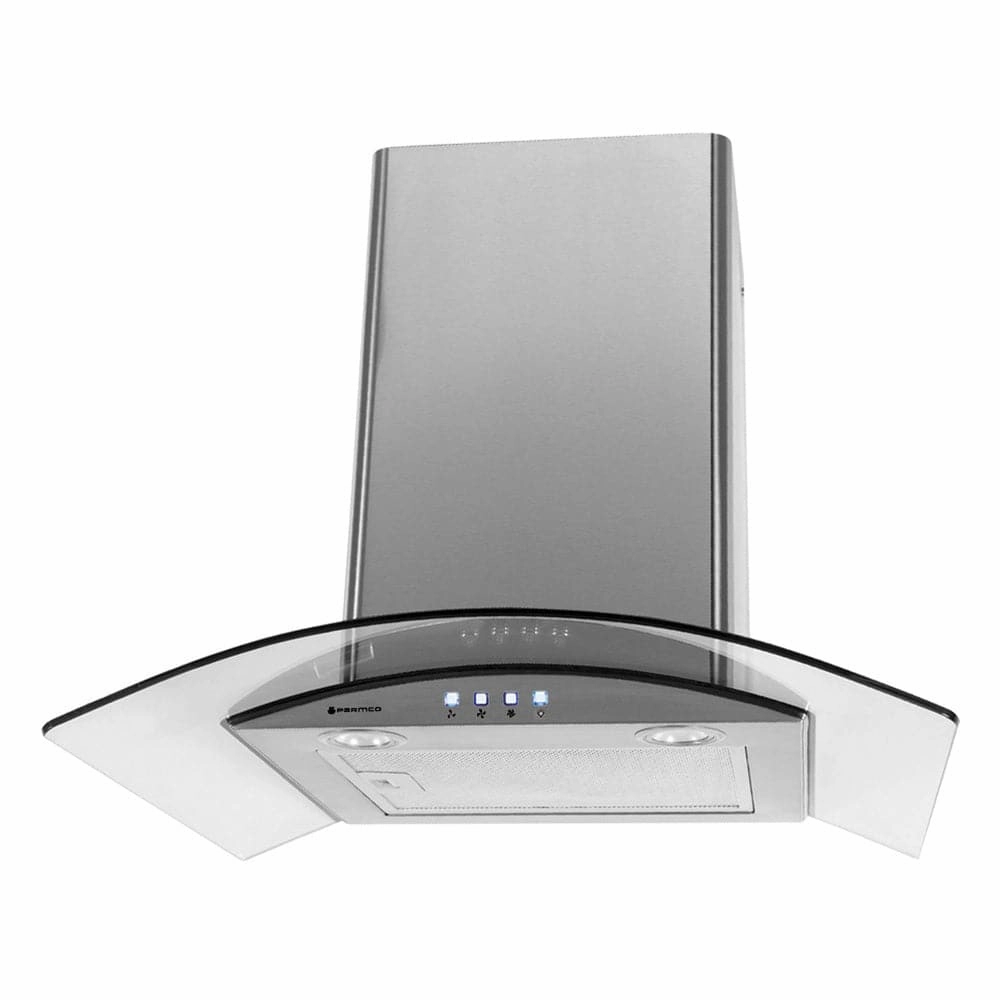 Parmco 600mm Curved Glass Canopy T4-11GLA-6L