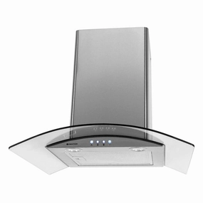 Parmco 600mm Curved Glass Canopy T4-11GLA-6L