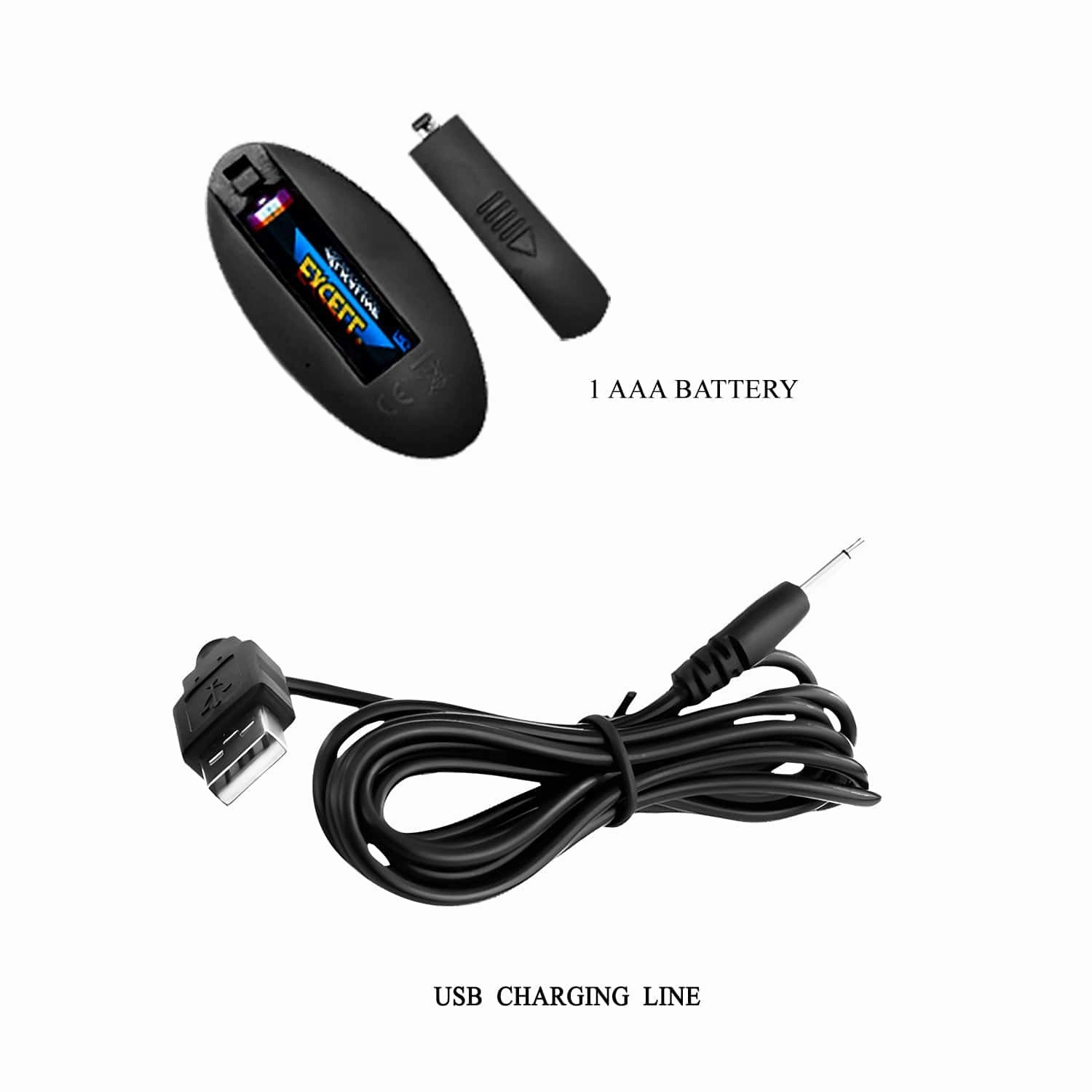 Pretty Love - Beaded Remote Control Vibrating Rotating Butt Plug (Black)