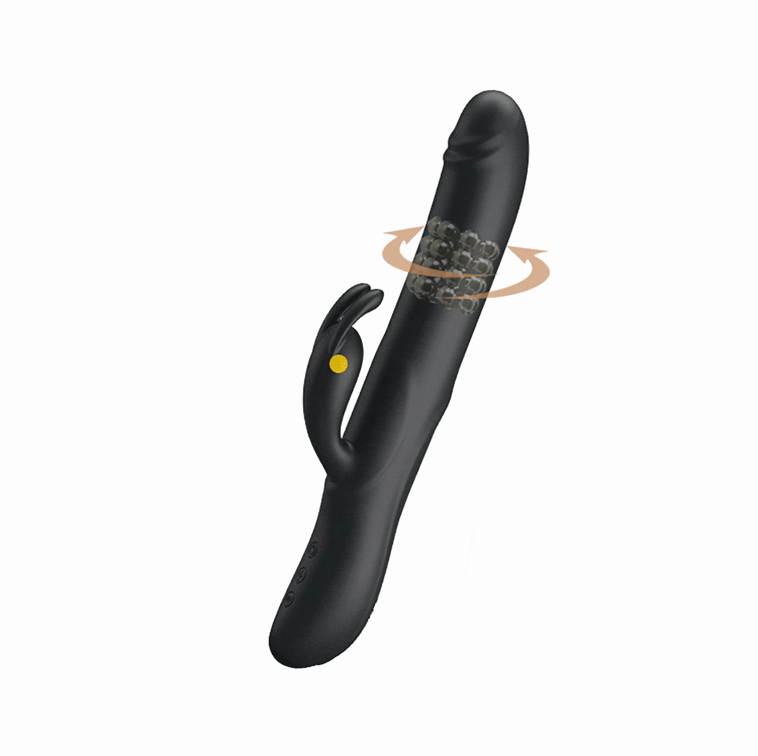 Pretty Love - Colin Vibrating Rotating Rabbit Vibrator (Black)