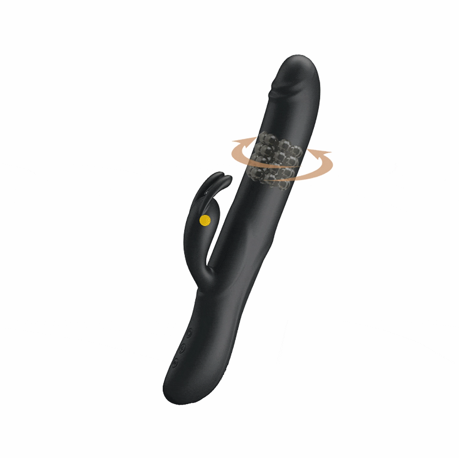 Pretty Love - Colin Vibrating Rotating Rabbit Vibrator (Black)