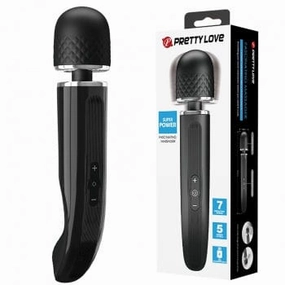 Pretty Love - Super Power Fascinating Wand Massager (Black)