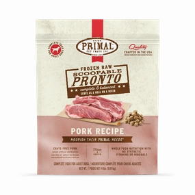 Primal Pronto Raw Frozen Pork Dog Food