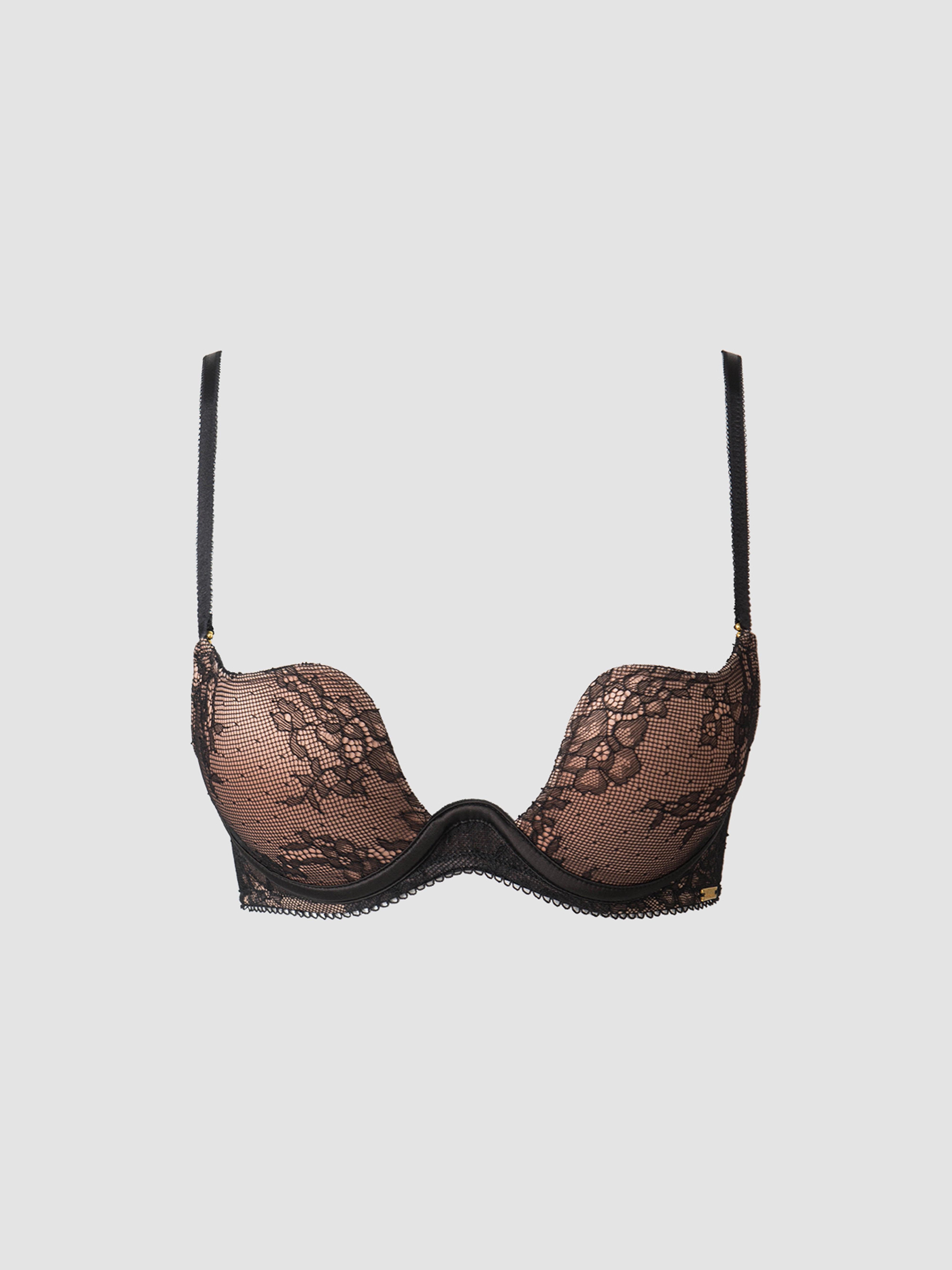 Rising Star Plunge Push up Bra in Luella Lace