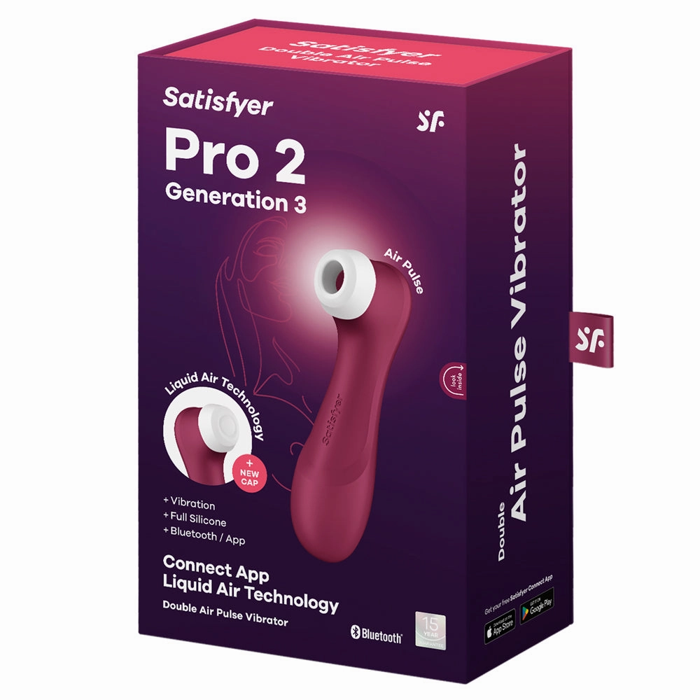 Satisfyer Pro 2 Gen 3 App-Compatible Liquid Air Pulse Clitoral Vibrator