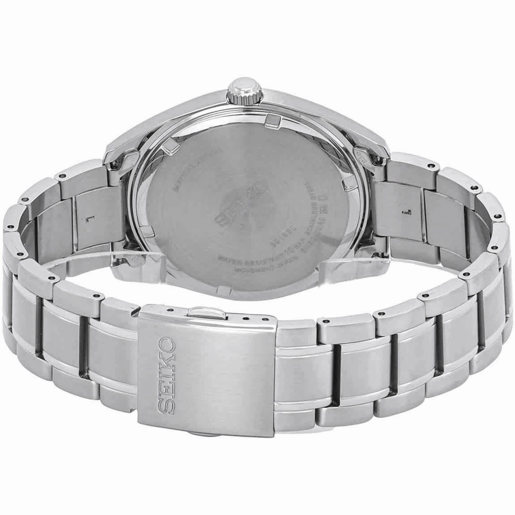 Seiko Men's Watch - Quartz Pink Dial Silver Tone Stainless Steel Bracelet | SUR523