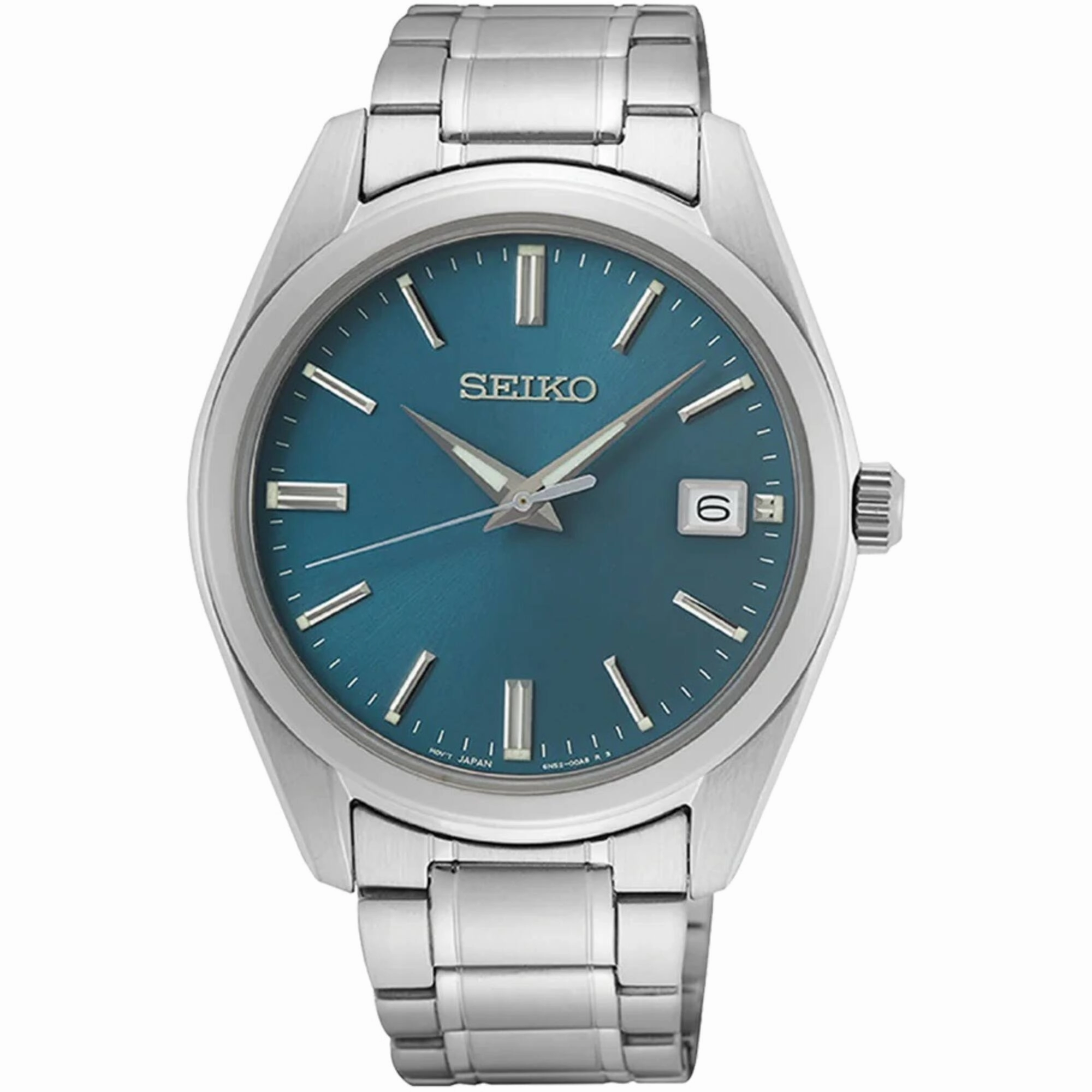 Seiko Men's Watch - Quartz Sunray Blue Dial Stainless Steel Bracelet Date | SUR525P1