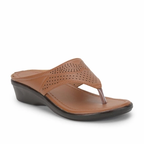 Senorita Casual (Tan) Slipper For Ladies LAF-1103 By Liberty