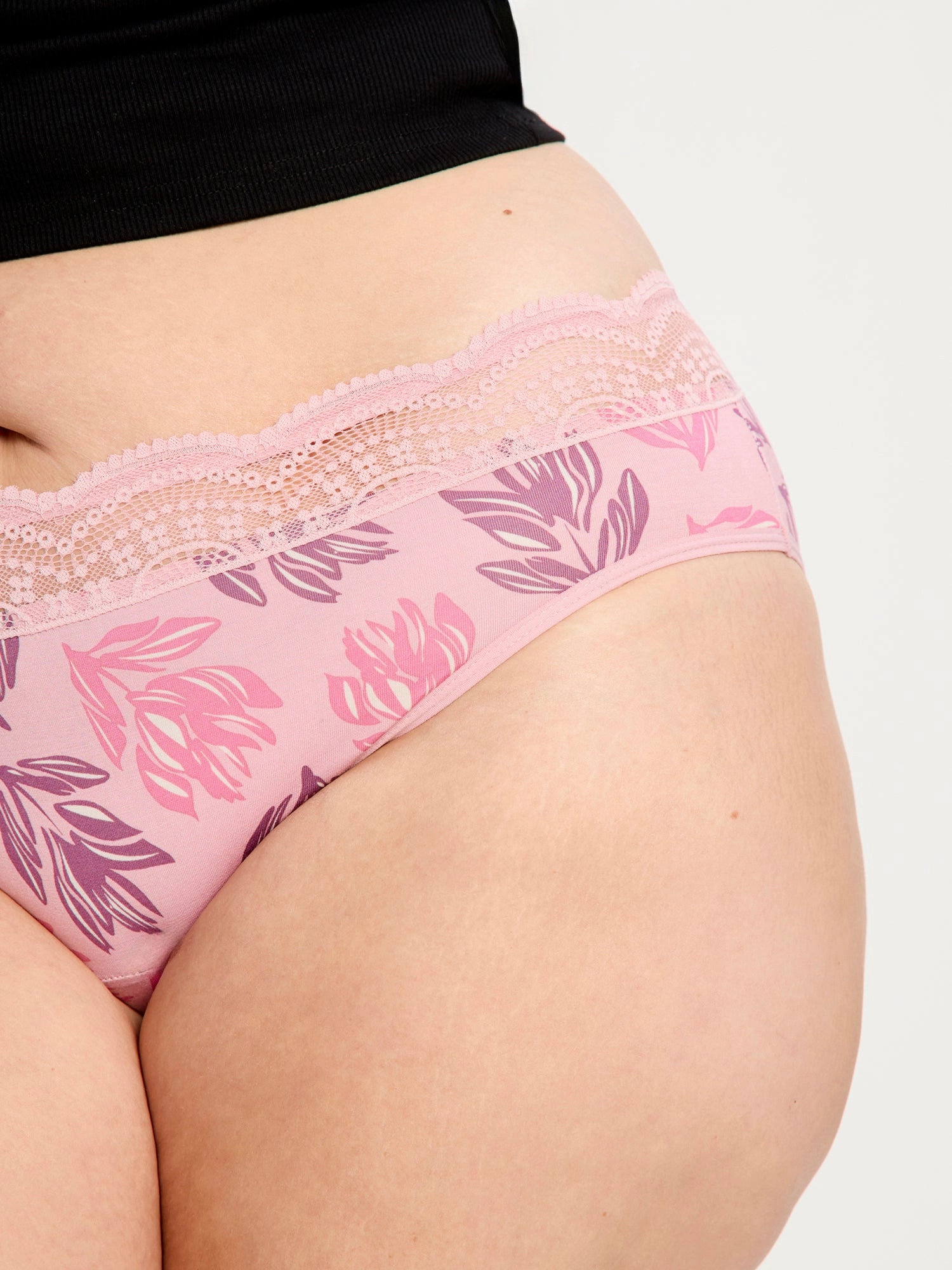 Sensual Hi Waist Bikini Moderate Cassia Pink