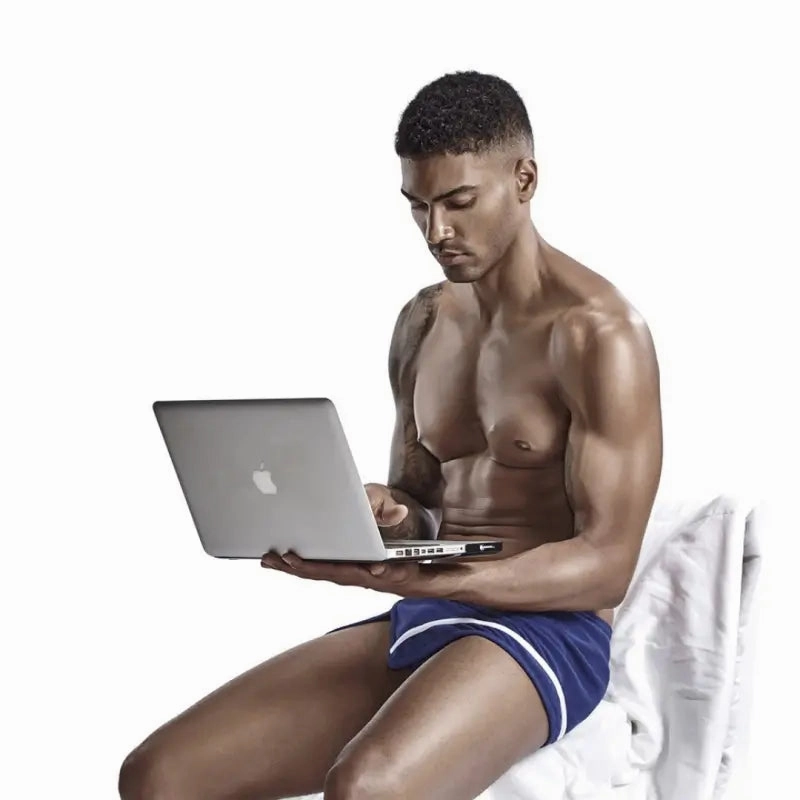 Seobean Men's Cotton Boxer Shorts Breathable Sexy Underwear 90508