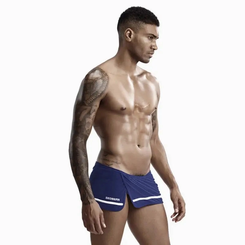 Seobean Men's Cotton Boxer Shorts Breathable Sexy Underwear 90508