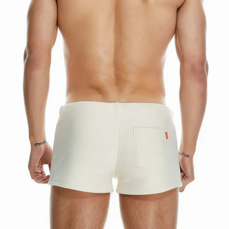 Seobean Men's Polar Fleece Boxer Shorts - Soft Lounge & Sleepwear Underwear 230501