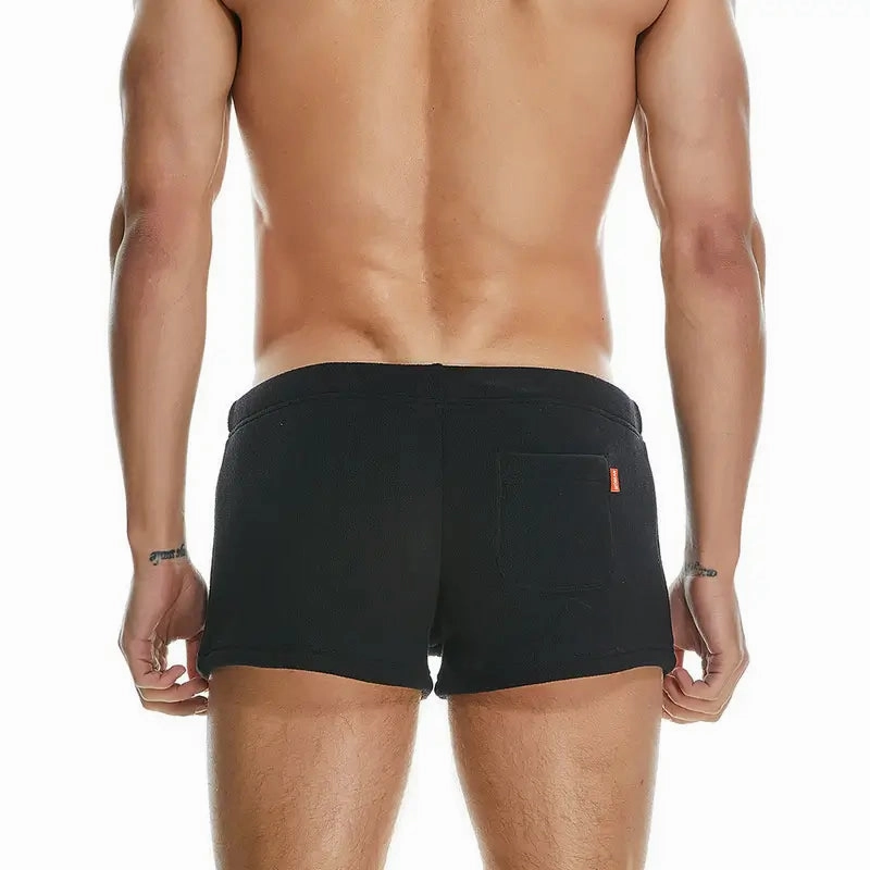Seobean Men's Polar Fleece Boxer Shorts - Soft Lounge & Sleepwear Underwear 230501