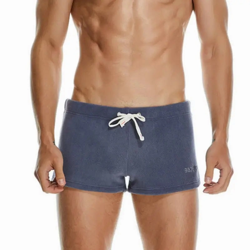 Seobean Men's Polar Fleece Boxer Shorts - Soft Lounge & Sleepwear Underwear 230501