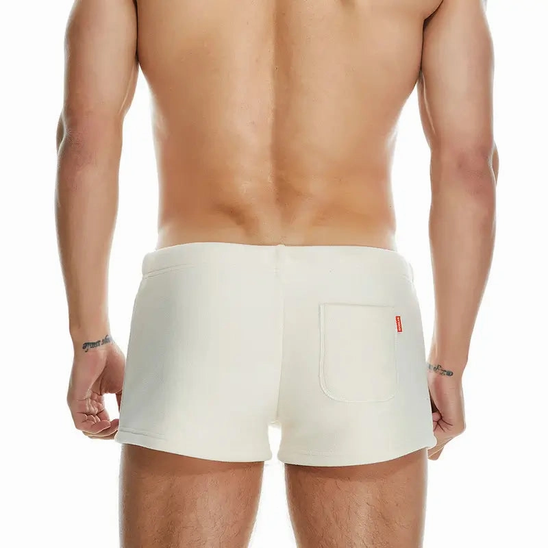 Seobean Men's Polar Fleece Boxer Shorts - Soft Lounge & Sleepwear Underwear 230501