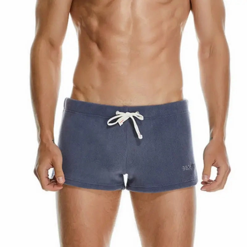 Seobean Men's Polar Fleece Boxer Shorts - Soft Lounge & Sleepwear Underwear 230501