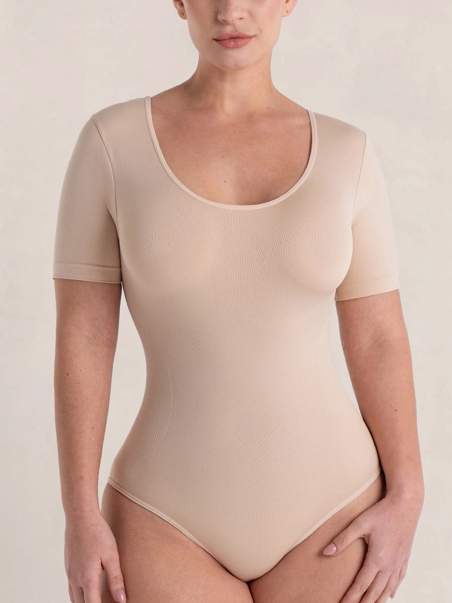 Shapermint Essentials All Day Every Day Short Sleeve Bodysuit