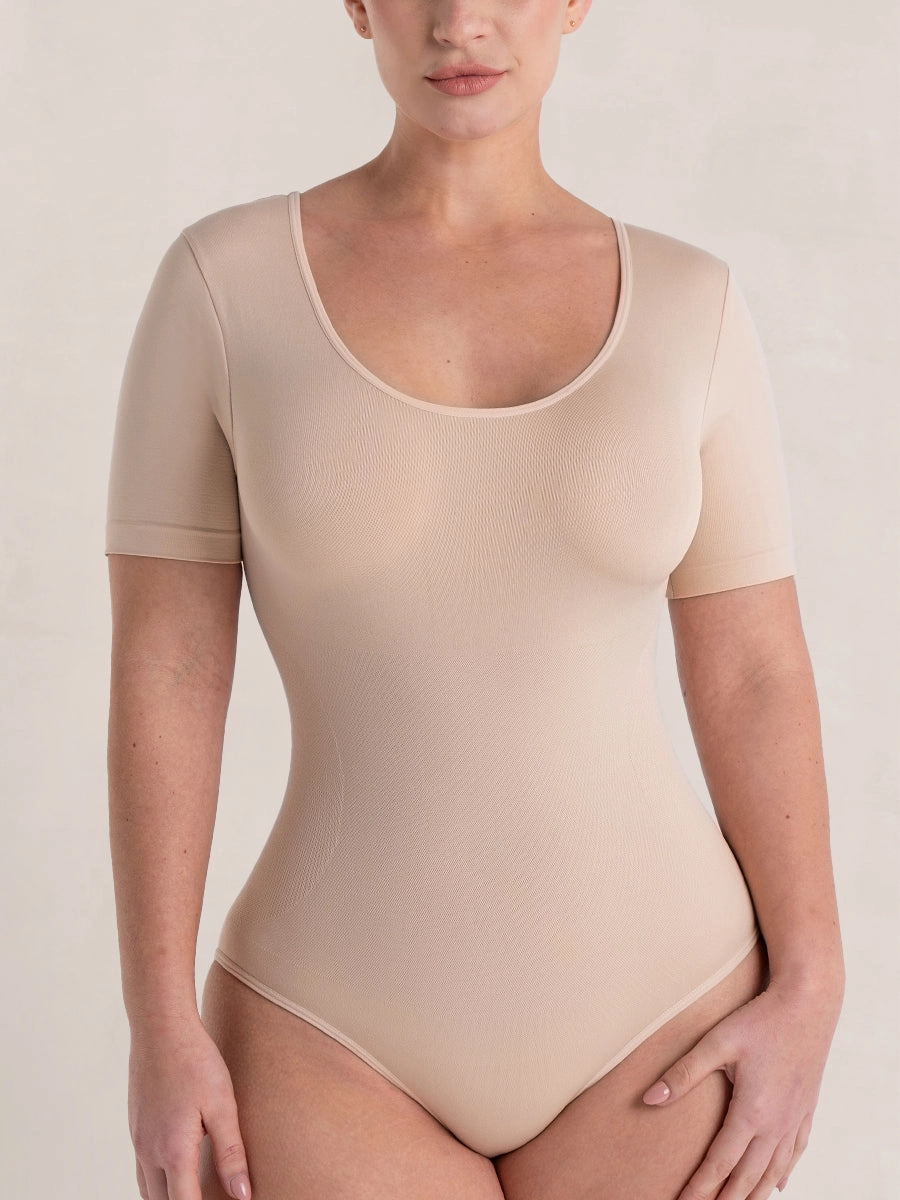 Shapermint Essentials All Day Every Day Short Sleeve Bodysuit