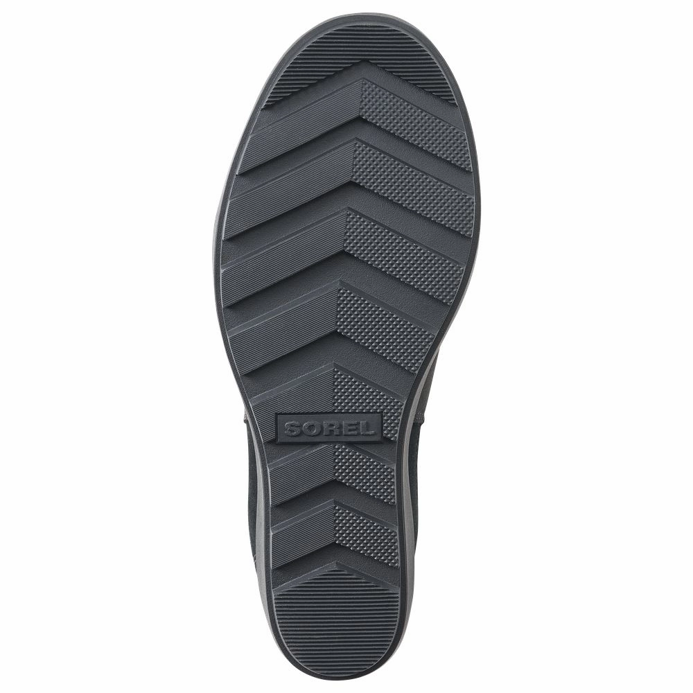 Sorel Evie II Chelsea Bootie Pull-On Ankle Boots for Ladies - Black/Sea Salt - 9M